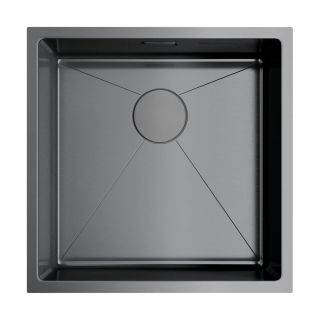 Мойка кухонная Omoikiri Taki 44-U/IF-GM нерж.сталь/вороненая сталь